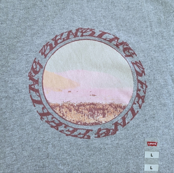 Levi's Heather Grey "Feeling Sensing Seeing" Graphic Tee👕 - NWT - Picture 3 of 13
